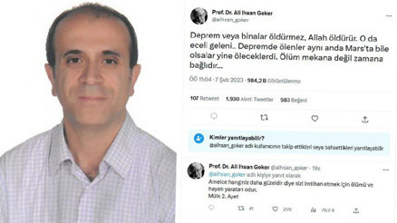 Deprem öldürmez diyen profesöre savcılık soruşturması