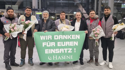 Hasene ekibinden 5 kişi döndü