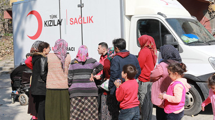 Kızılay, mobil sağlık araçlarının güncel konumlarını paylaştı