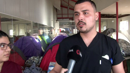 Gurbetçi hemşireler, Hatay’da yaraları sarıyor