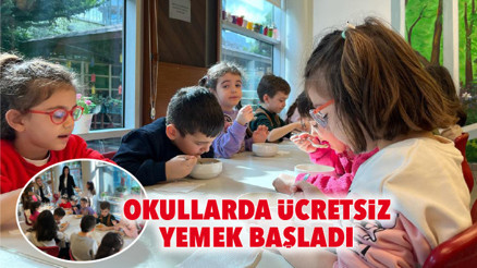 Okullarda ücretsiz yemek başladı