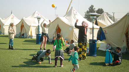Çadır kentte bir gün