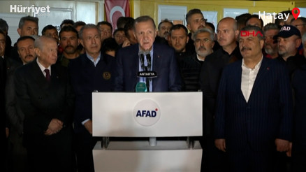 Cumhurbaşkanı Erdoğan konteyner kent ziyaretinde bulundu