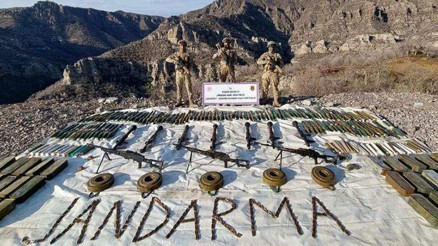 İçişleri Bakanlığı: Cizrede terör örgütüne ait çok sayıda silah ve mühimmat ele geçirildi