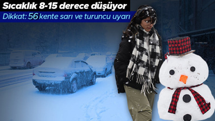 Son dakika... Meteorolojiden yeni hava durumu raporu: Sıcaklıklar 8-15 derece düşüyor... Yoğun kar alarmı