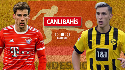 “Der Klassiker” CANLI YAYINLA Misli.comda Bayern-Dortmund iddaa oranları, muhtemel 11ler...