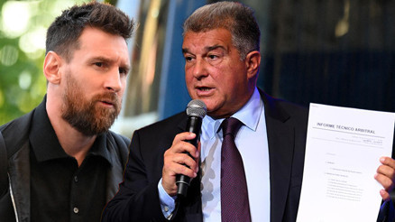 Barcelona Başkanı Joan Laportadan kafa karıştıran Lionel Messi cevabı Belgelerle konuştu...