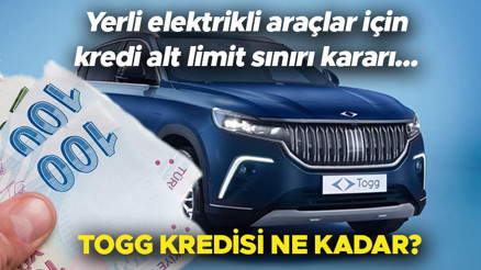 TOGG araç kredisi hesaplama 2023: Yerli elektrikli araç kredi limiti arttı mı TOGG kredisi vade sayısı ne kadar BDDK kredi alt limiti kararı TOGG araç kredisi hesaplama 2023: Yerli elektrikli araç kredi limiti arttı mı TOGG kredisi vade sayısı ne kadar BDDK kredi alt limiti kararı