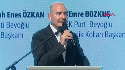 İçişleri Bakanı Süleyman Soylu, Beyoğlunda düzenlenen gençlik buluşmasına katıldı