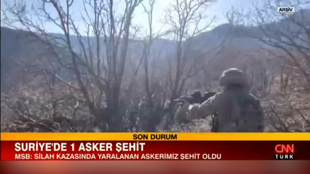 Suriyede 1 asker şehit oldu