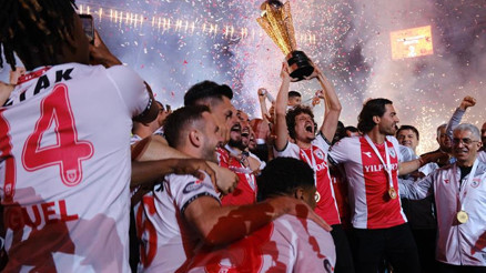 Samsunspor şampiyonluk kupasına kavuştu