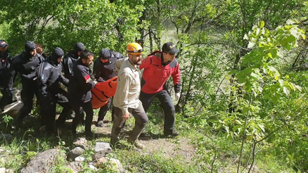 Otomobilin Munzur Çayına uçtuğu kazada Mehmetcan Demiralın cesedine ulaşıldı