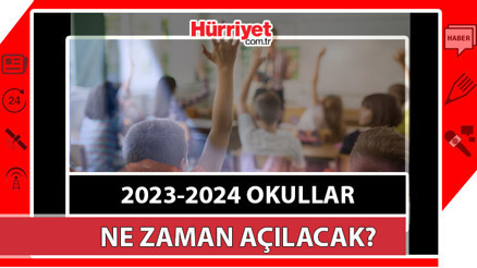 2023-2024 Okullar ne zaman açılacak Önümüzdeki yıl  ara tatil ve yarıyıl tarihleri açıklandı mı