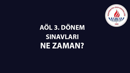 AÖL YENİ SINAV TAKVİMİ | 2023 AÖL 3. dönem sınavları ne zaman, online mı yapılacak AÖL YENİ SINAV TAKVİMİ | 2023 AÖL 3. dönem sınavları ne zaman, online mı yapılacak