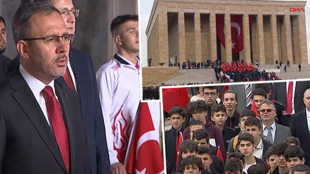 19 Mayıs 1919un 104üncü yılı... Bakan Kasapoğlu ve beraberindeki heyet Anıtkabirde