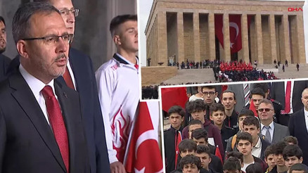 19 Mayıs 1919un 104üncü yılı... Bakan Kasapoğlu ve beraberindeki heyet Anıtkabirde 19 Mayıs 1919un 104üncü yılı... Bakan Kasapoğlu ve beraberindeki heyet Anıtkabirde