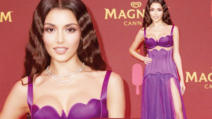 Hande Erçel, Cannes’da ışıldadı