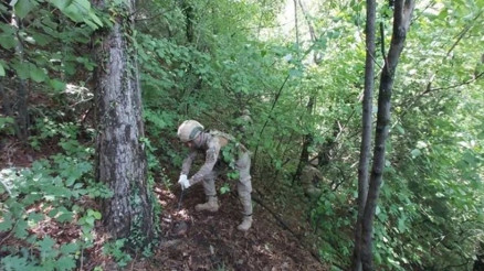 Amanoslar’da terör örgütü PKK’nın malzemeleri ele geçirildi