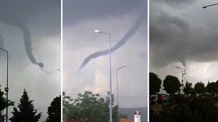 Muğlada hortum görüntüsü O anlar kamerada