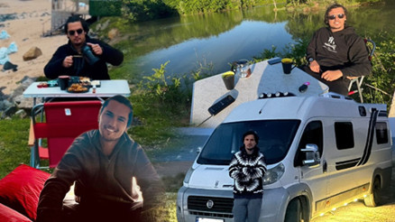 Boğaçın karavanı... Huzuru doğada buldu