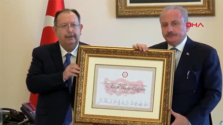 Cumhurbaşkanı Erdoğanın mazbatası teslim edildi