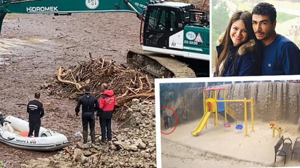 Amasyadaki selde kaybolan Zilal’i arama çalışmaları devam ediyor... Samsunda sel sularından kaçma anı kamerada