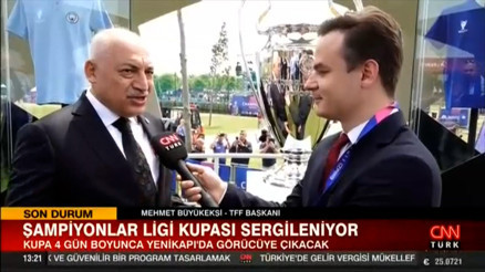 TFF Başkanı Mehmet Büyükekşi: Manchester City - Inter finaliyle 100 milyon doların daha üzerinde gelir bekliyoruz