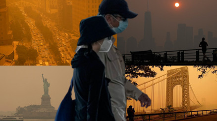 ABDde alarm: Maskeler geri döndü, evinizden çıkmayın uyarısı yapıldı İnanılmaz görüntüler...