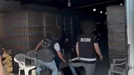 Tekirdağda sahte içki üretimi yapılan çiftliğe baskın; 6 gözaltı