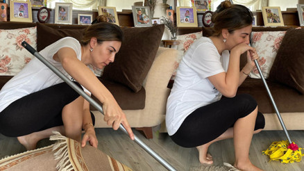 Her şeyle ilgilenmeye çalışıyorum Ünlü oyuncu anne evinde...