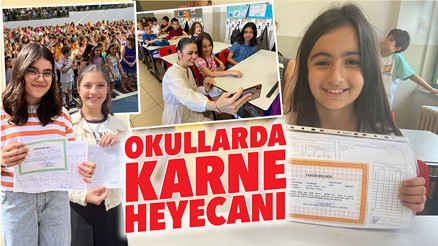 Okullarda karne heyecanı