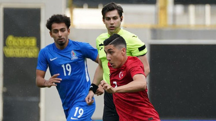 Ümit Milli Futbol Takımı hazırlık maçında Azerbaycan’ı tek golle mağlup etti