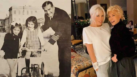 Deniz Binbaşı Rıdvan Pekkan ile kızları Ajda ve Semiramis