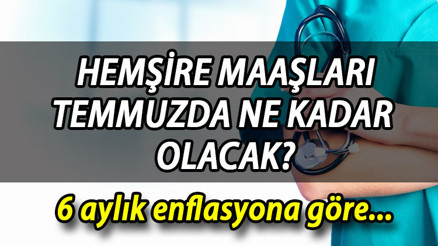 Temmuz ayında hemşire maaşları ne kadar, kaç TL olacak Hemşire maaş zammı hesaplaması Temmuz 2023 İşte tahmini zam oranları…