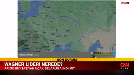 Wagner lideri nerede Özel jet sabah 07:40ta indi