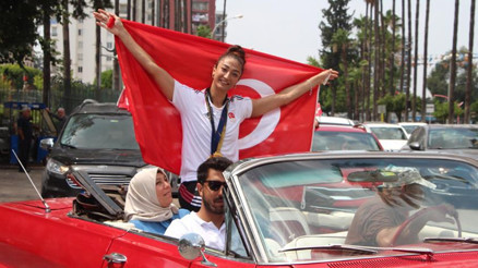 Dünya şampiyonu Nafia, çocukluk hayalini gerçekleştirdi