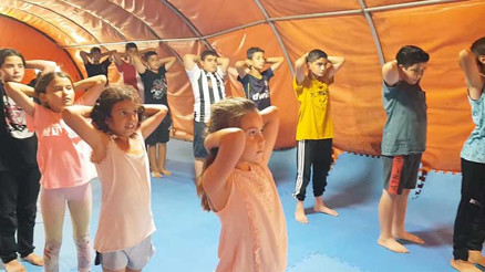 ‘Çadır ring’de kick boks