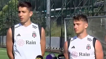 Beşiktaşın genç futbolcuları Demir Ege Tıknaz ve Semih Kılıçsoy idollerini açıkladı