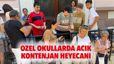 Özel okullarda açık kontenjan heyecanı