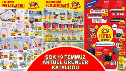 ŞOK 19-25 TEMMUZ AKTÜEL KATALOĞU 2023  | Kampanyalı bebek ürünleri, müzik aletleri ve bahçe bakım ürünleri satışa sunuldu