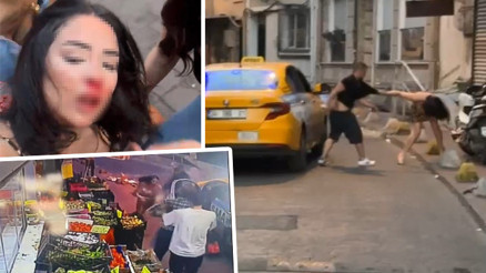 Beyoğlunda dehşet anları... Taksici kadın yolcuyu feci şekilde darbetti Sürücünün çalışma izni iptal edildi