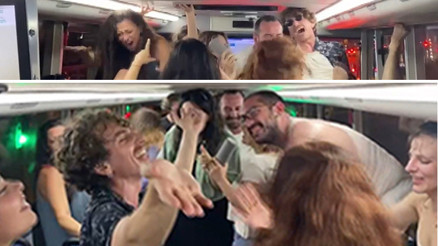 Kadıköyde şaşkına çeviren görüntü İETT otobüsünde dans ettiler