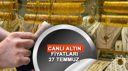 CANLI ALTIN FİYATLARI (gram ve çeyrek altın) 27 Temmuz 2023  Bugün altın fiyatları ne kadar, kaç TL