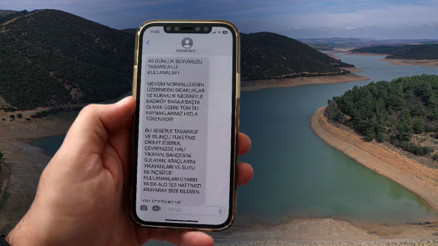 Keşanda susuzluk alarmı Belediyen vatandaşlara SMSli uyarı