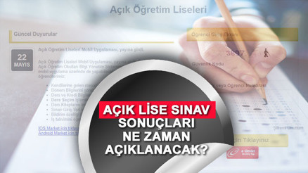 MEB AÖL (Açık Lise) 3. dönem sınav sonuçları ne zaman açıklanacak 2023 AÖL sınav sonuçları için beklenen tarih…