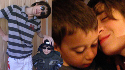 Ünlü oyuncu kardeşiyle fotoğrafını paylaştı... Şimdi 20 yaşında