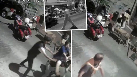 Cihangir’de ortalık fena karıştı Korku dolu anlar kamerada