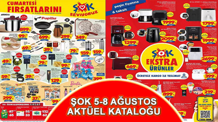 ŞOK AKTÜEL KATALOĞU 5 AĞUTOS BUGÜN SATIŞTA ŞOK’ta Airfyer çeşitleri, termos ve kulaklık raflarda yerini alıyor… ŞOK AKTÜEL KATALOĞU 5 AĞUTOS BUGÜN SATIŞTA ŞOK’ta Airfyer çeşitleri, termos ve kulaklık raflarda yerini alıyor…