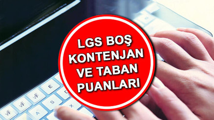 LGS BOŞ KONTENJANLAR VE TABAN PUANLARI 2023 || Liselere Geçiş Sistemi Anadolu Lisesi, Fen Lisesi, İmam Hatip Lisesi, Meslek Lisesi taban puanları, yüzdelik dilimler, boş kontenjanlar sorgulama e-okul.meb.gov.tr ekranı