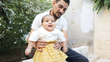 Mucize bebek Afra 6 aylık